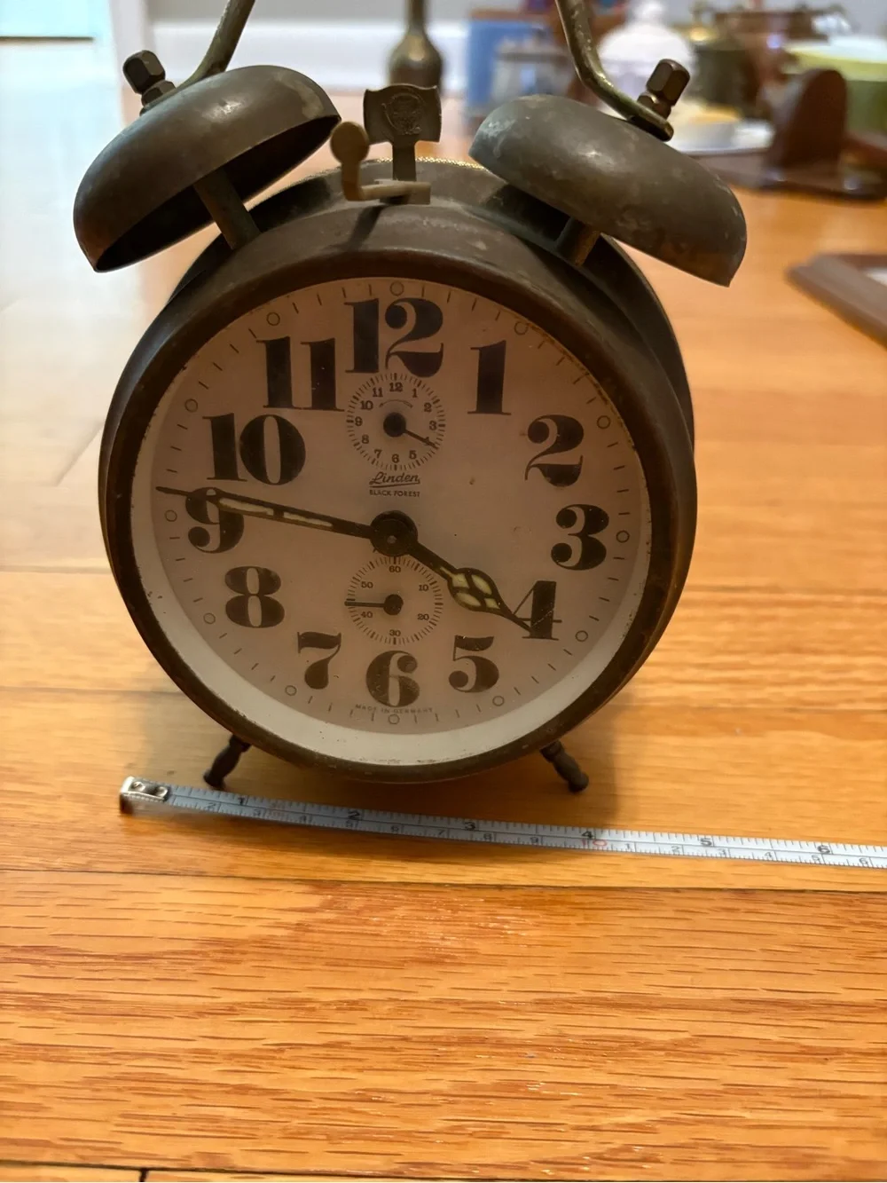 Vintage Linden Black Forest Alarm Clock